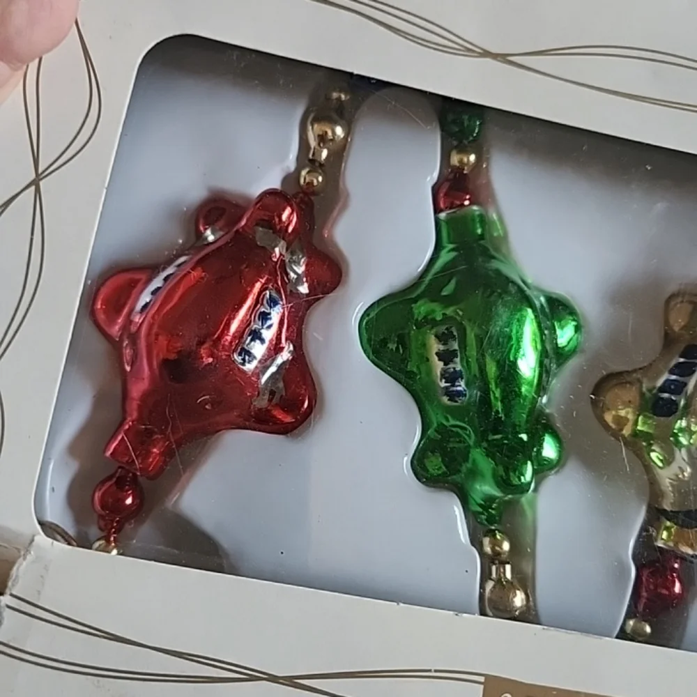 Christopher Radko-Style Vintage Glass Airplane Garland Dayton Hudson Pre TARGET